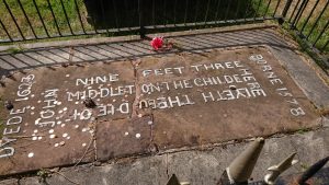 The inscription on the Childe's grave