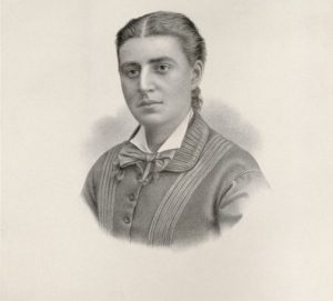 Old photo of a young woman, Adelaide Watt